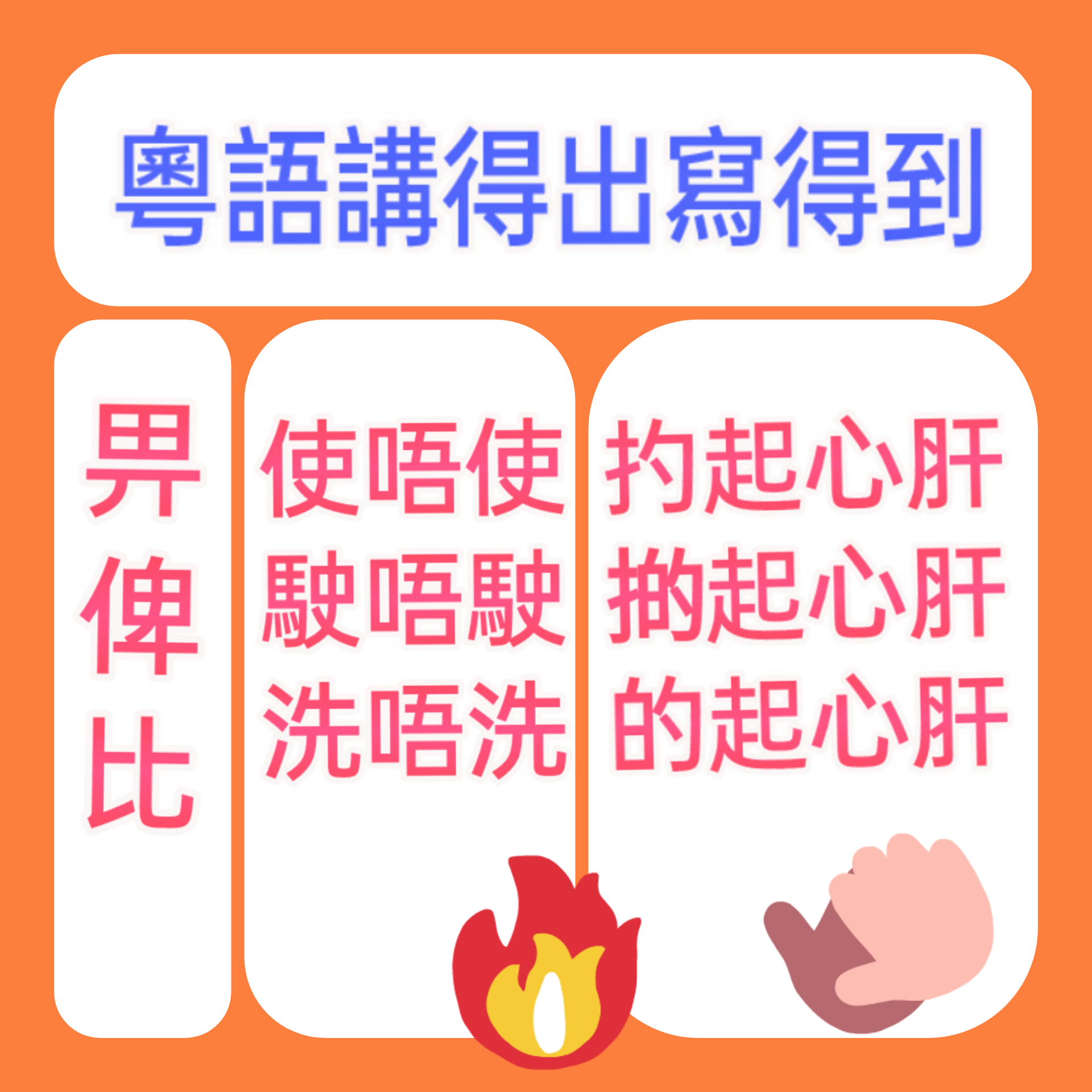 粵語有音冇字？到底使唔使堅持寫粵語呢？