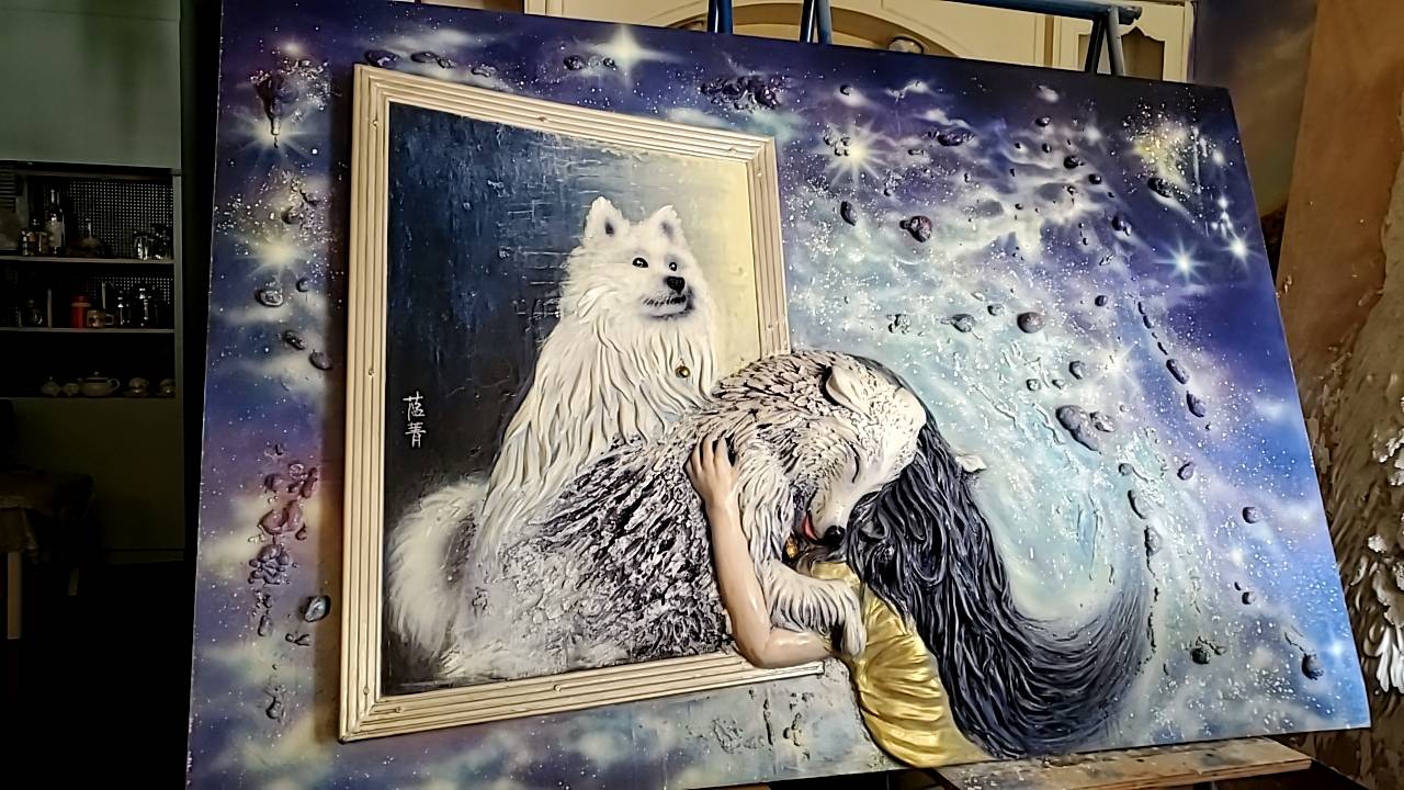 吳蘊菁醉心浮雕藝術創作，開始教學，希望打造台灣隊﹗
