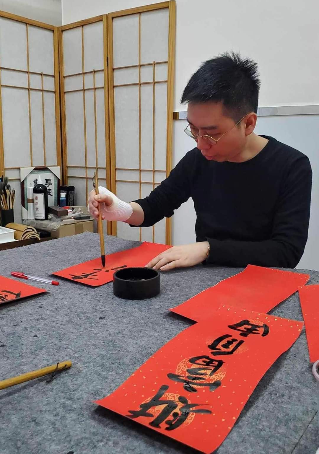 揮春代表我的心  「大家歸瘦」「常樂自在」「錢龍駕到」缺甚麽就求甚麽