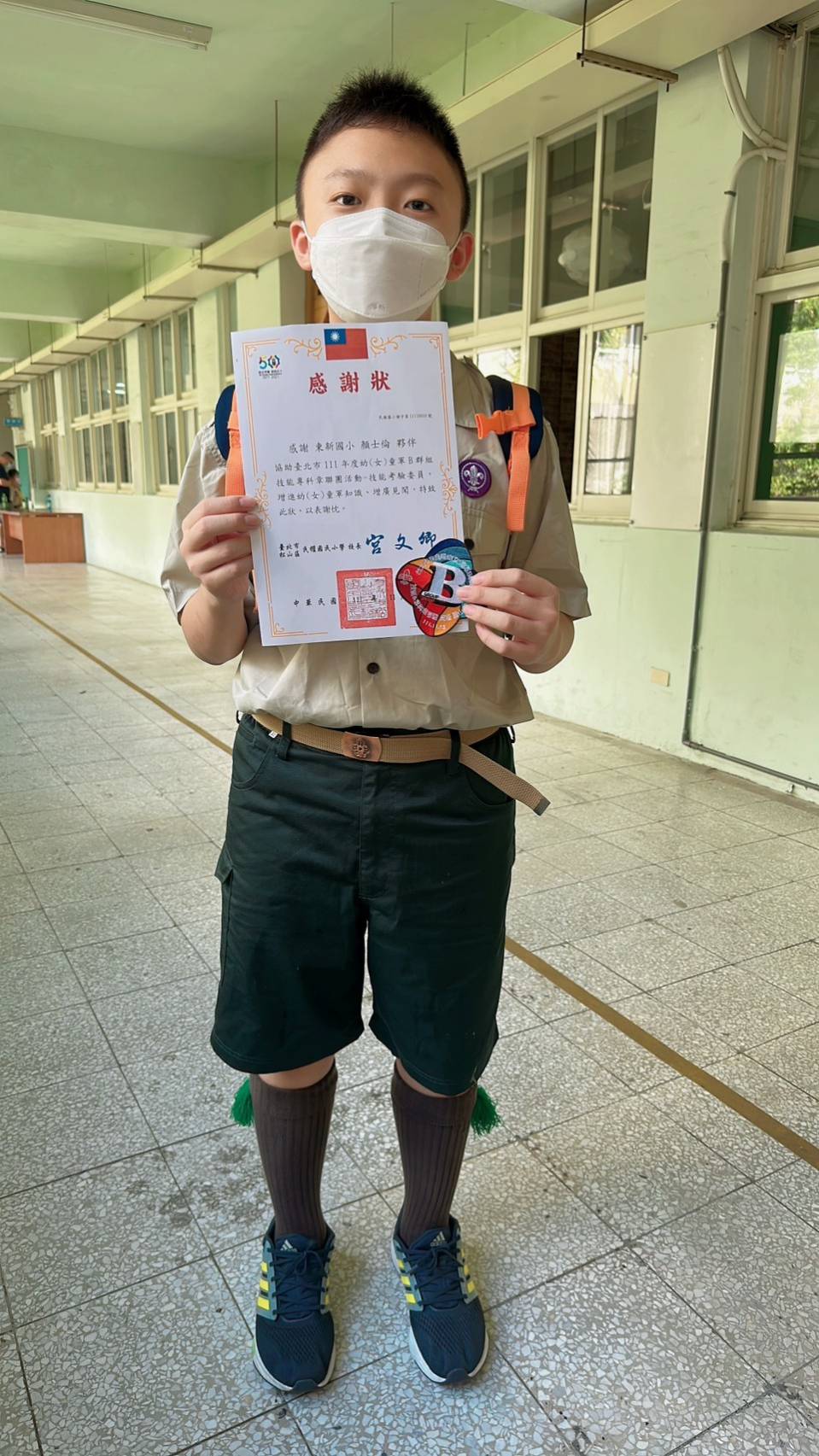 顏士倫在父母開明教育中成長 參加會考不迷惘