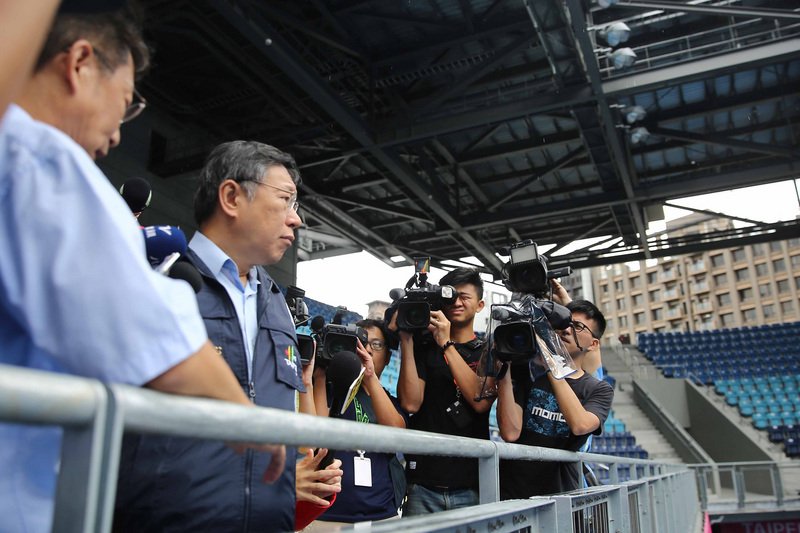 尼莎進逼 柯文哲：視為世大運測試賽