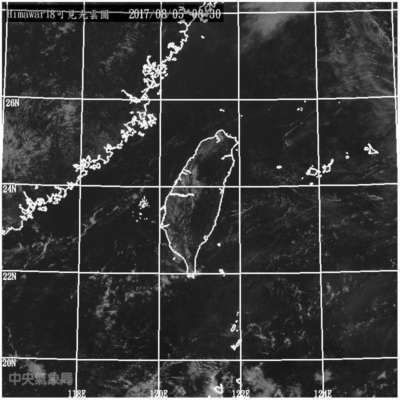 台灣上空半邊無雲 鄭明典：西南風淺薄