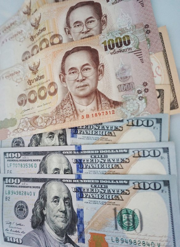 中信金參股泰銀行 泰銖兌美元強升