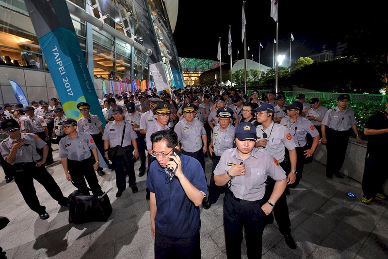 反年改團體擾世大運開幕 市警局將蒐證偵辦