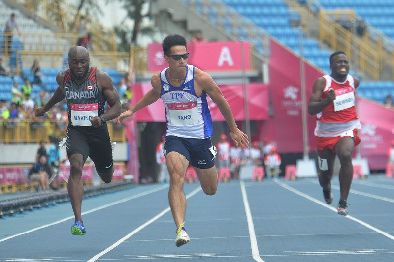 世大運男子百公尺 楊俊瀚跑進準決賽