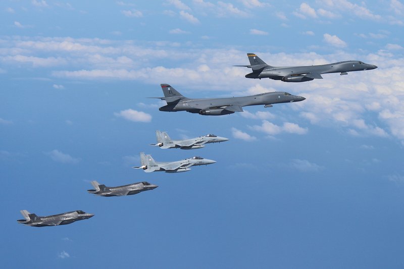 回應北韓 日美機群訓練F-35B首度入列