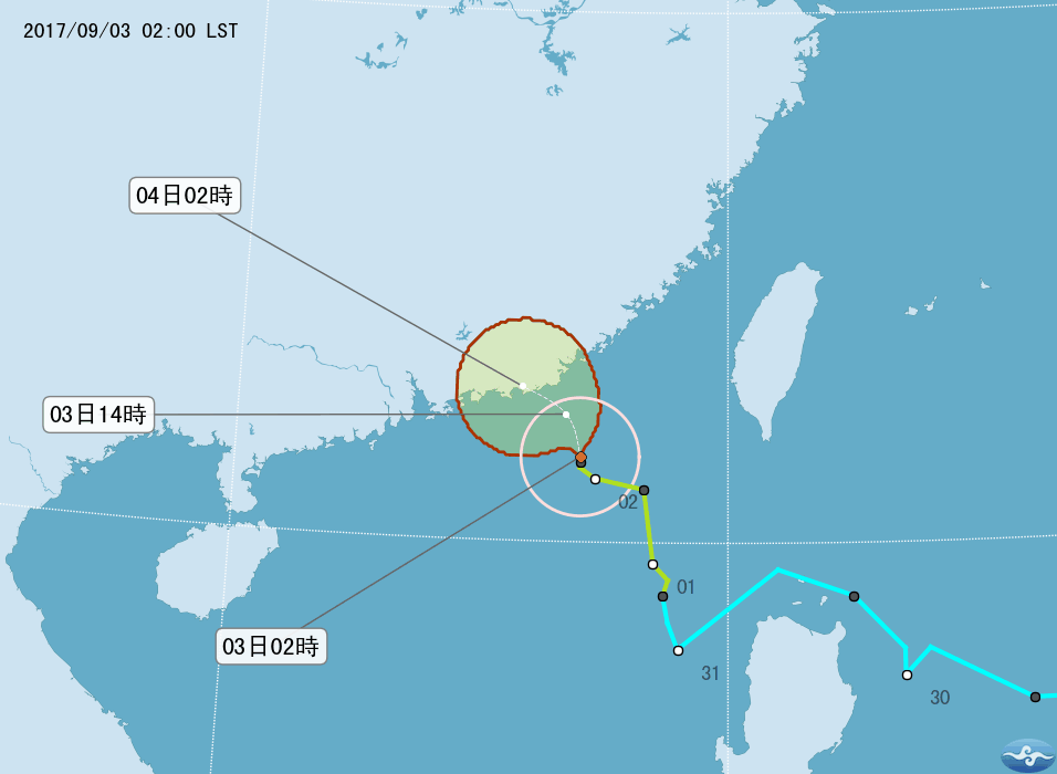 瑪娃颱風緩步前行 留意局部豪大雨