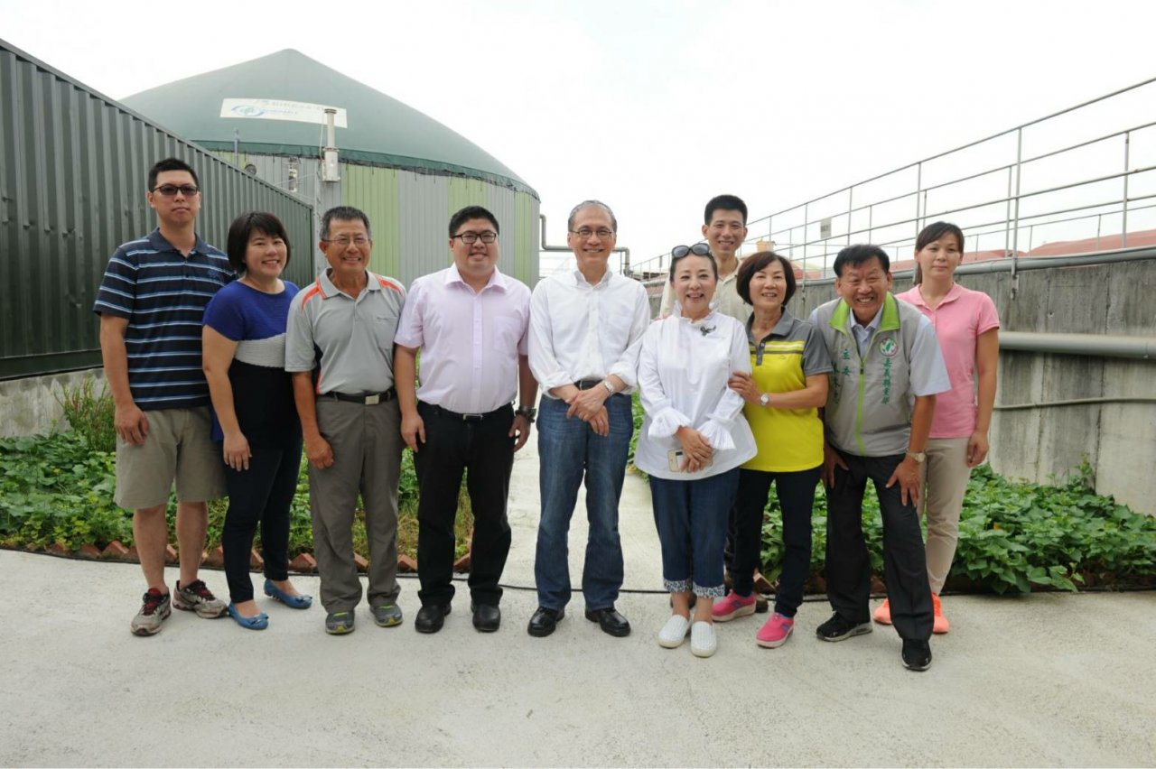 視察沼氣發電 林全：卸任前實現願望