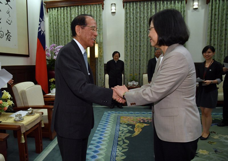接見大橋光夫 總統盼日企共同進軍新南向