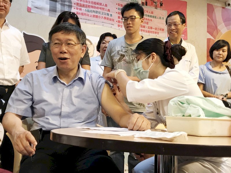 推廣流感及肺炎疫苗 柯文哲：預防重於治療