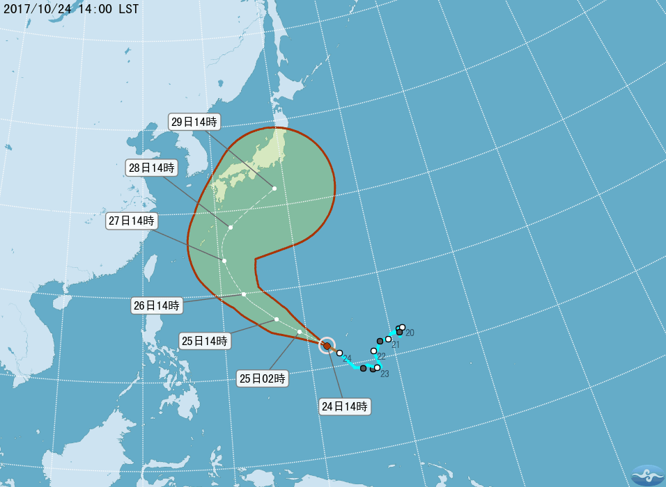 颱風蘇拉形成  影響台灣機率低