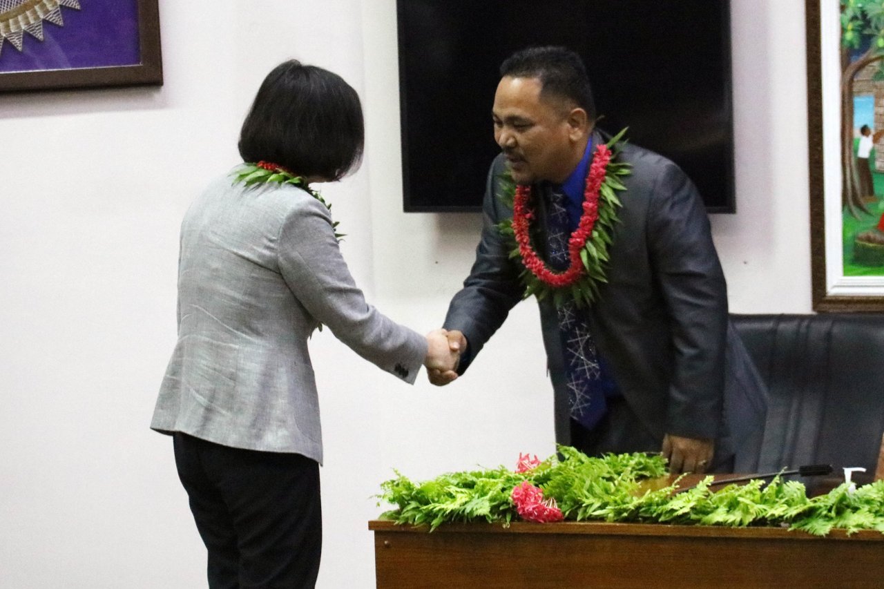 馬紹爾國會議長訪台 將晉見蔡總統