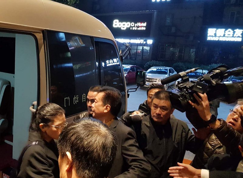 李凈瑜抵岳陽飯店 媒體被阻擋不准拍照