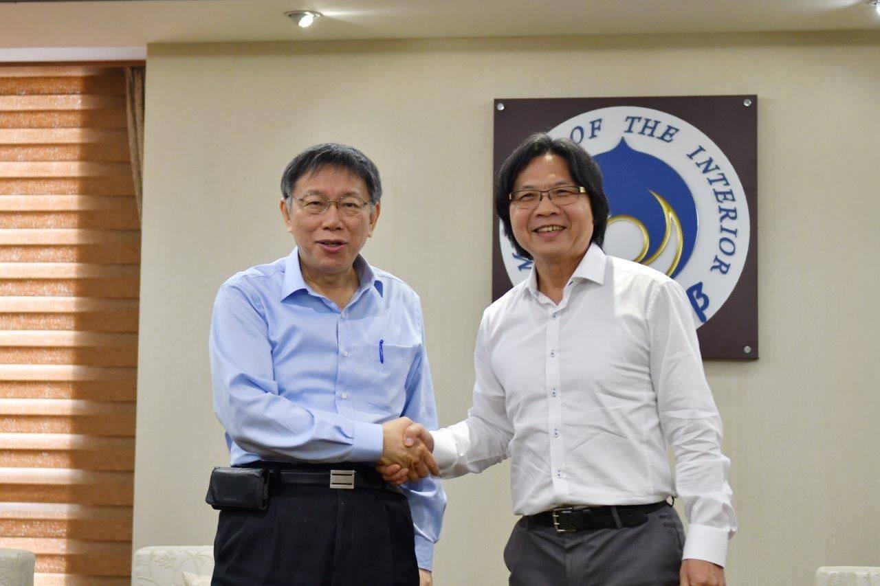柯文哲拜會 內政部：積極審議社子島案