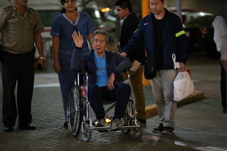 獲特赦恢復自由身後 祕魯前總統藤森出院