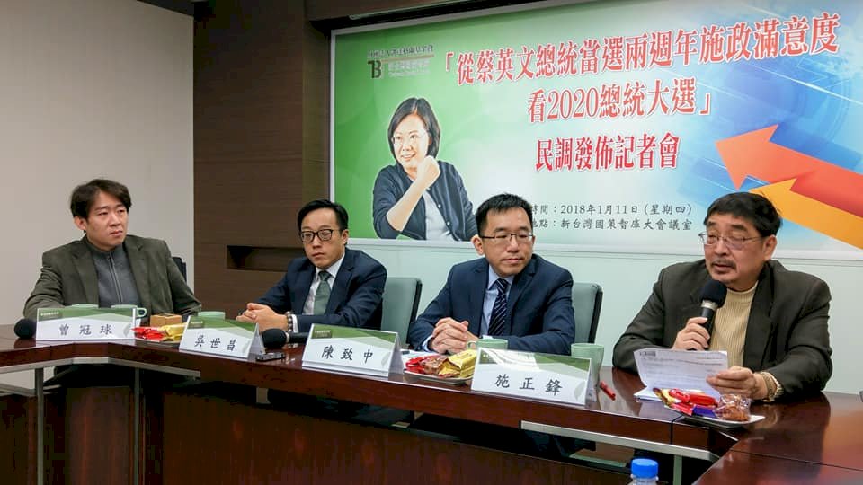 綠智庫民調 32%認為蔡總統能連任