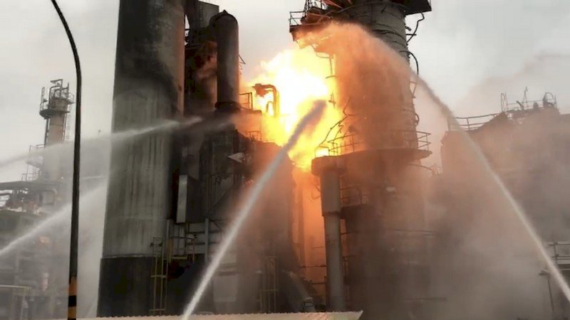 中油桃園煉油廠爆炸 液位控制閥故障釀禍