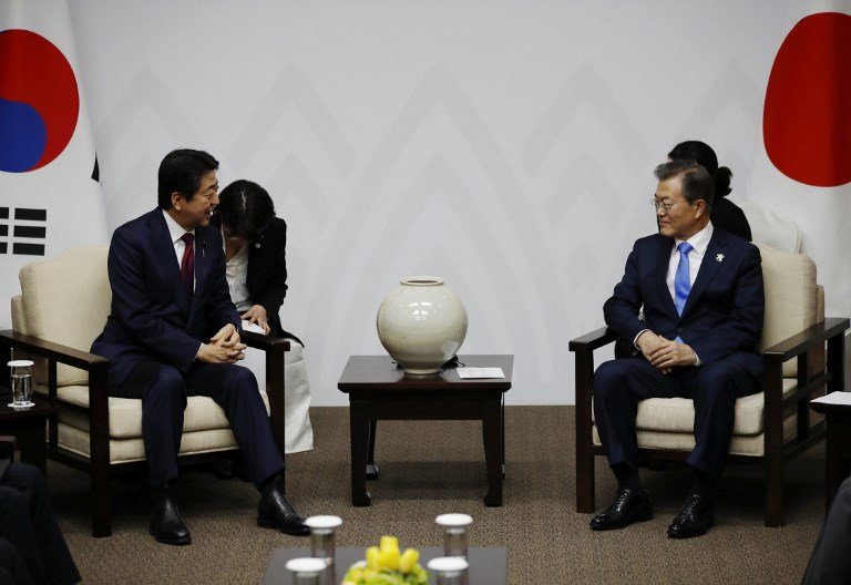 文在寅與安倍高峰會談 將於24日在中國舉行