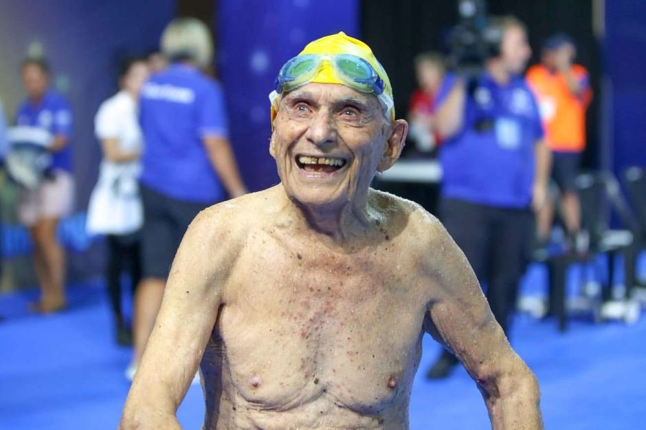 99歲澳洲老翁 破50公尺自由式人瑞組紀錄
