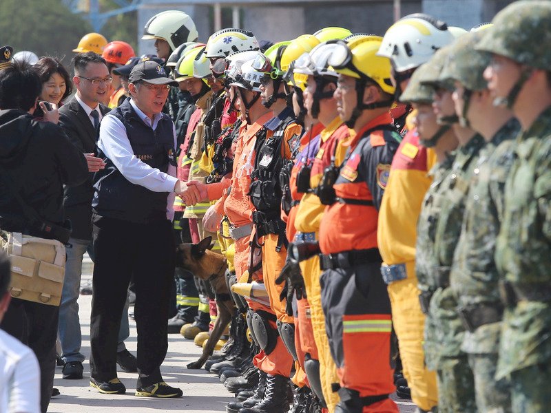 台灣首度火山爆發演習 日韓搜救隊參與