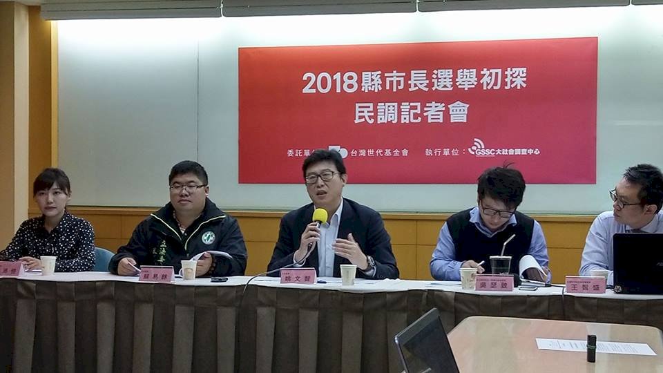 縣市長選舉初探民調 多數看好民進黨
