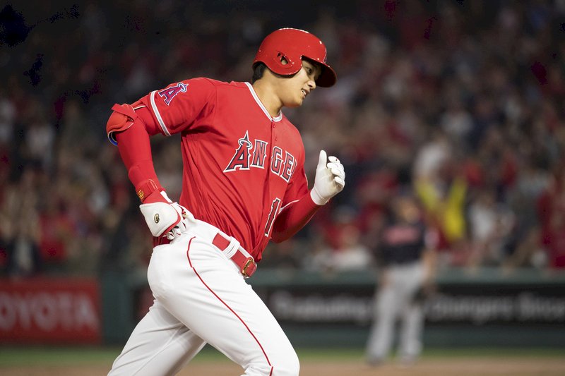 本季第九支全壘打 大谷翔平右外野開轟