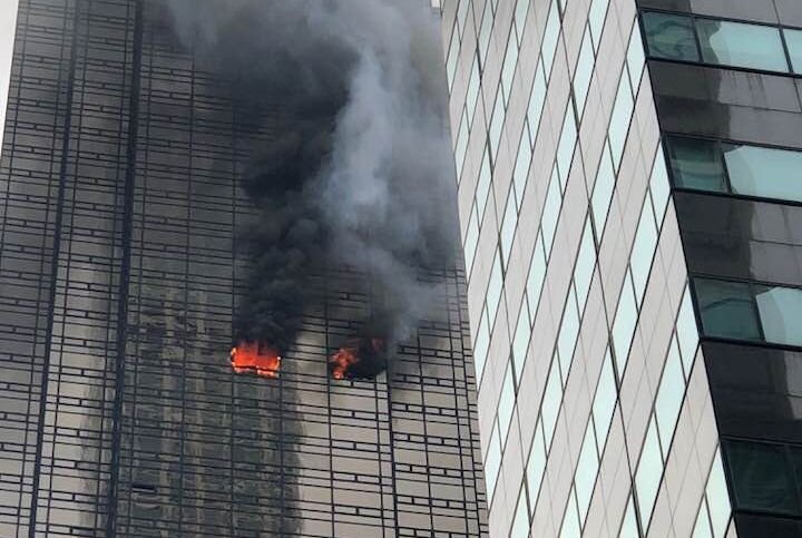 川普大樓7日奪命火警 警消：電線走火釀禍