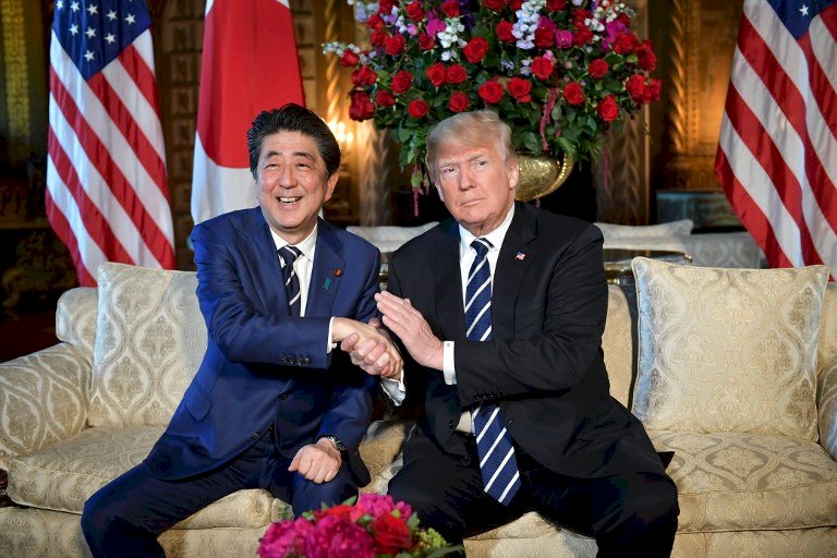 日媒：日相安倍與川普4月底可能會面