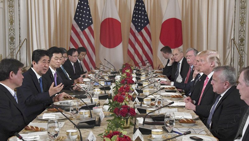 日媒：川普與安倍對自由貿易看法仍有差距
