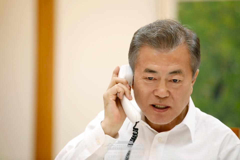 文在寅和川普通話 計劃紐約會面談北韓議題