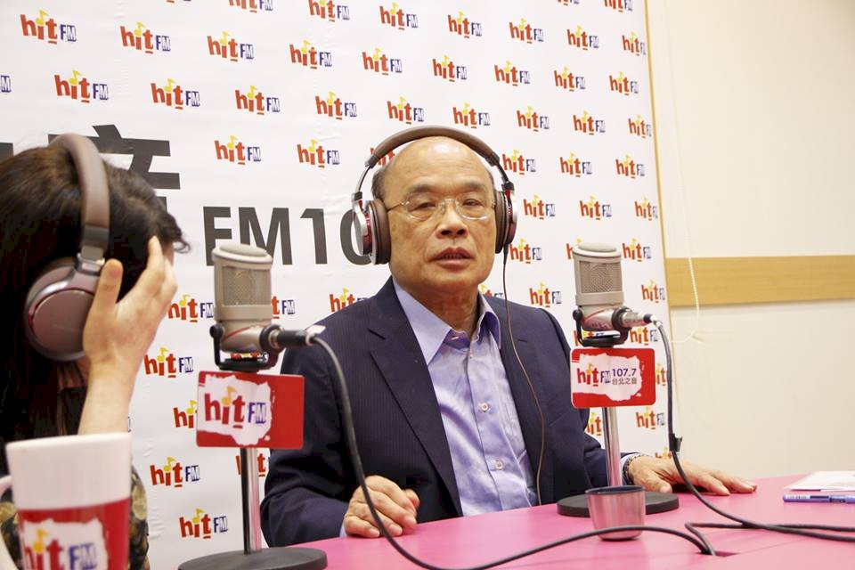 侯友宜為何選新北 蘇：為朱立倫大選守地盤