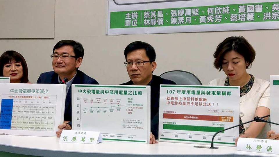 批中電北送是假議題 綠委：中火發電創新低