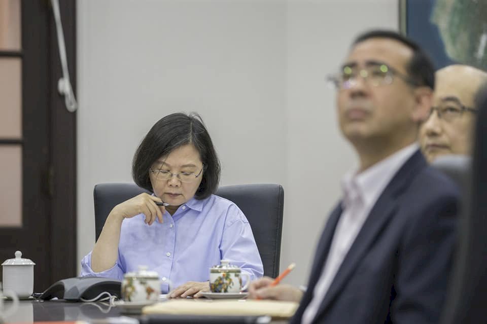 總統與災防中心視訊 關切災前整備進度