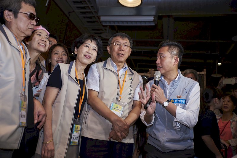 柯文哲參訪新竹 和林智堅互讚對方