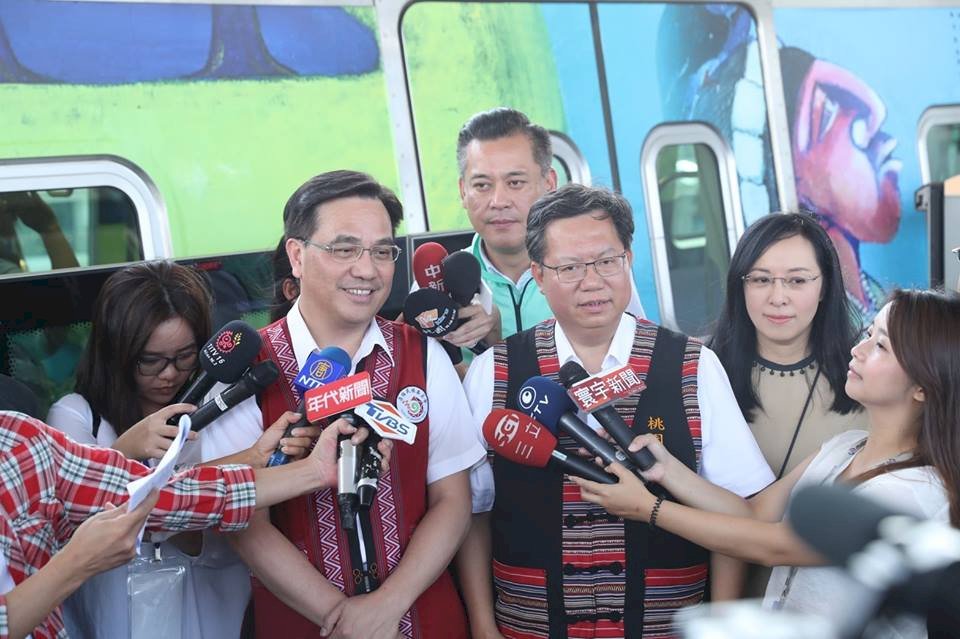 宣傳8/1原民日 北捷、機捷行駛原民彩繪列車