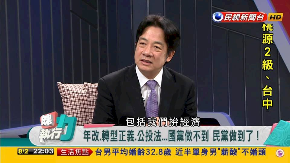 回應王文淵　賴揆：推新南向非要放棄製造業