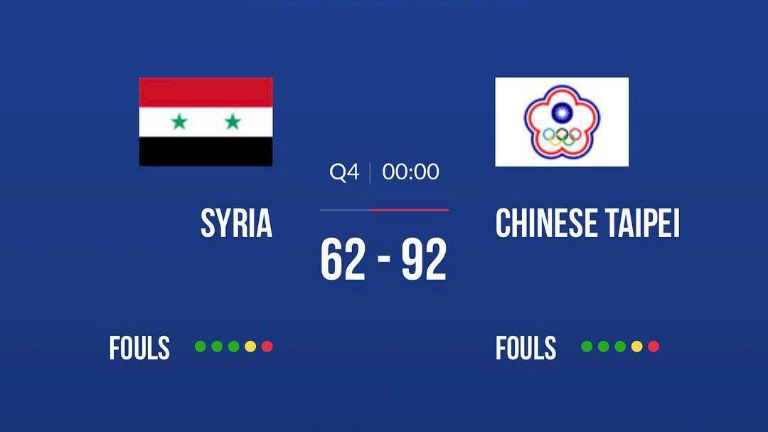U18亞青男籃 中華大勝敘利亞