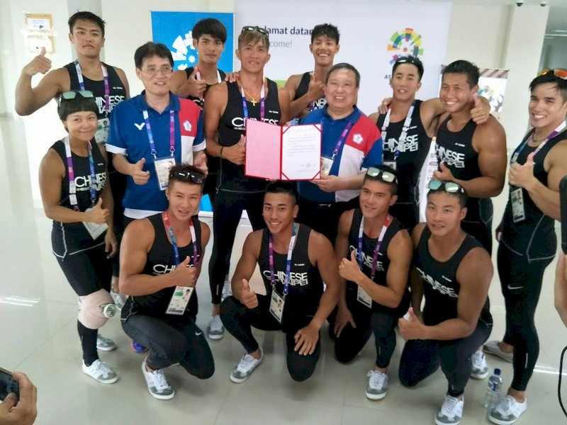 印尼亞運/龍舟200公尺 中華隊摘銀
