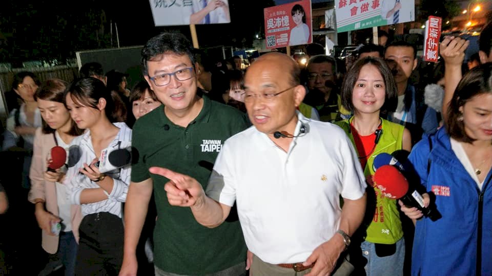 蘇貞昌、姚文智首度聯手 蘇：姚爆發力特強
