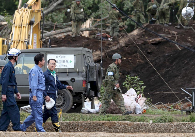 北海道強震42死 安倍撥5.4億日圓賑災