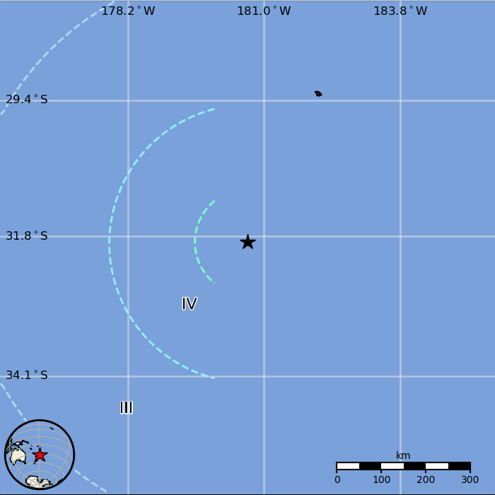 紐西蘭附近發生6.9地震 無海嘯之虞