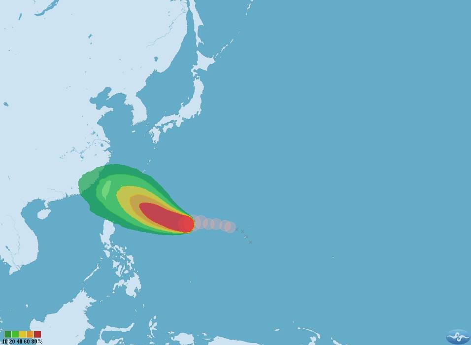 潭美增強為中颱 28日起影響台灣