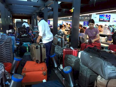 桃機行李讀碼器遭撞故障 未影響通關登機