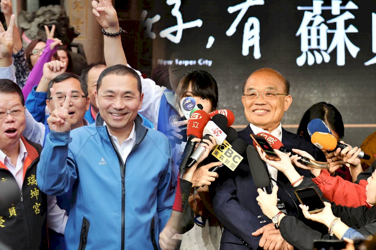 新北成綠營指標 蘇盼市民給機會 侯喊一定當選