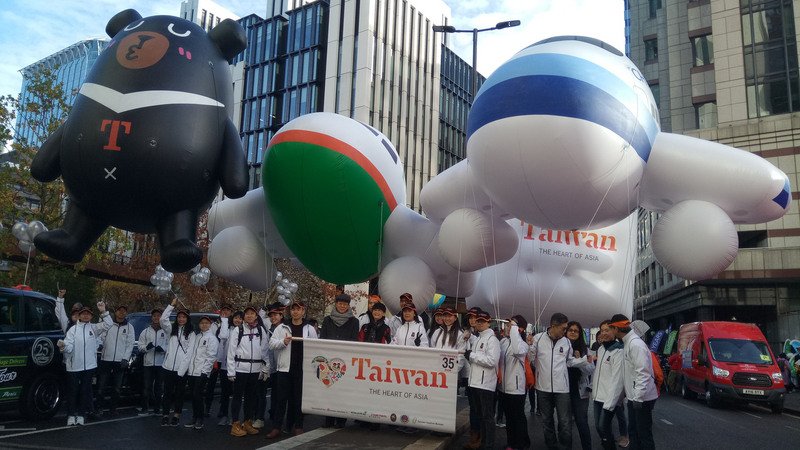 倫敦市長巡遊 台灣第二年組隊參加