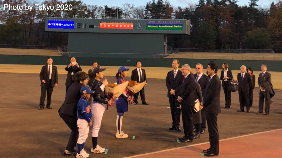 IOC主席訪日本福島縣 視察東奧準備情形