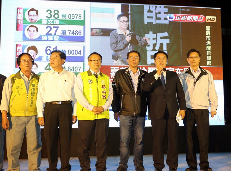 黃偉哲發表勝選感言 謙卑虛心面對市民付託