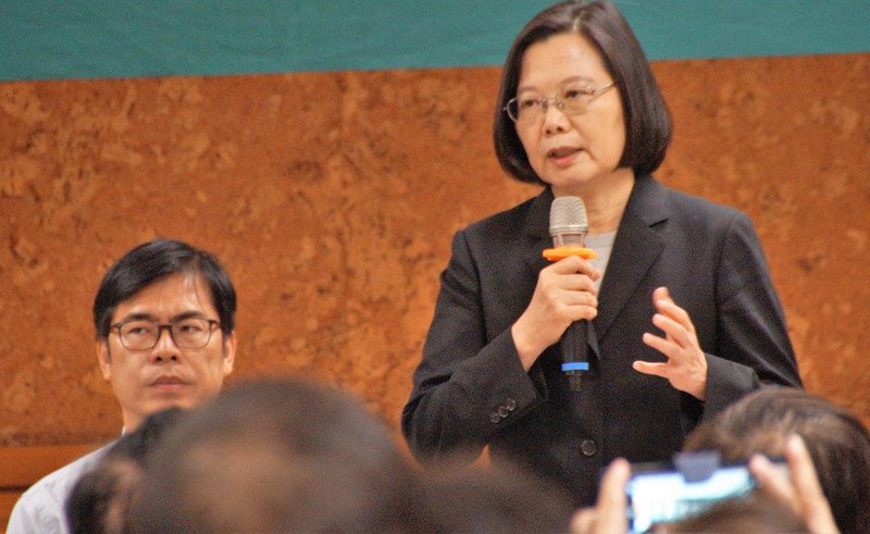 韓國瑜提九二共識  蔡總統：兩岸政策屬中央權限