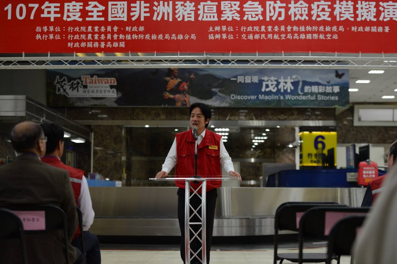 視察機場防疫演習 賴揆建議擴大播放宣導影片