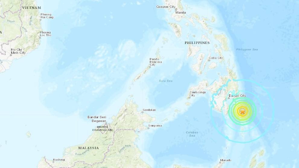 菲律賓外海傳規模6.9地震 海嘯警報取消